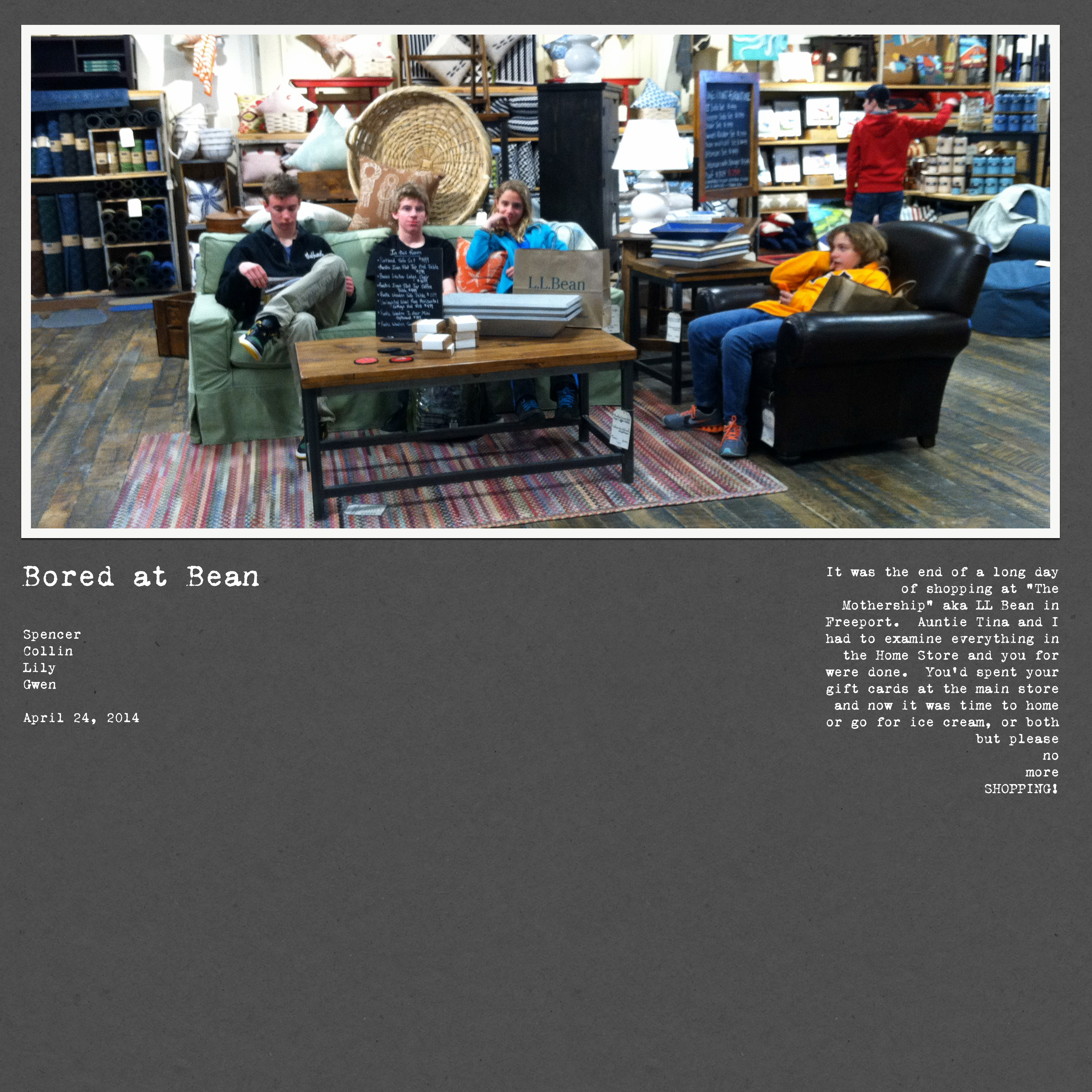 Bored at bean simple